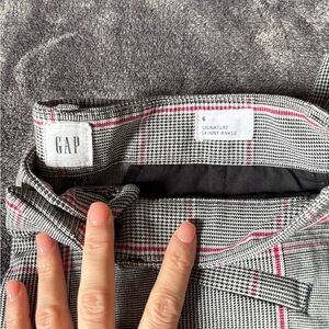 GAP Checkered Ankle Pants